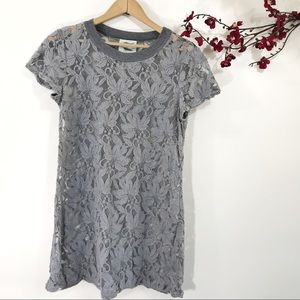 [Anthro] Deletta Lace Floral Shift Slip Dress